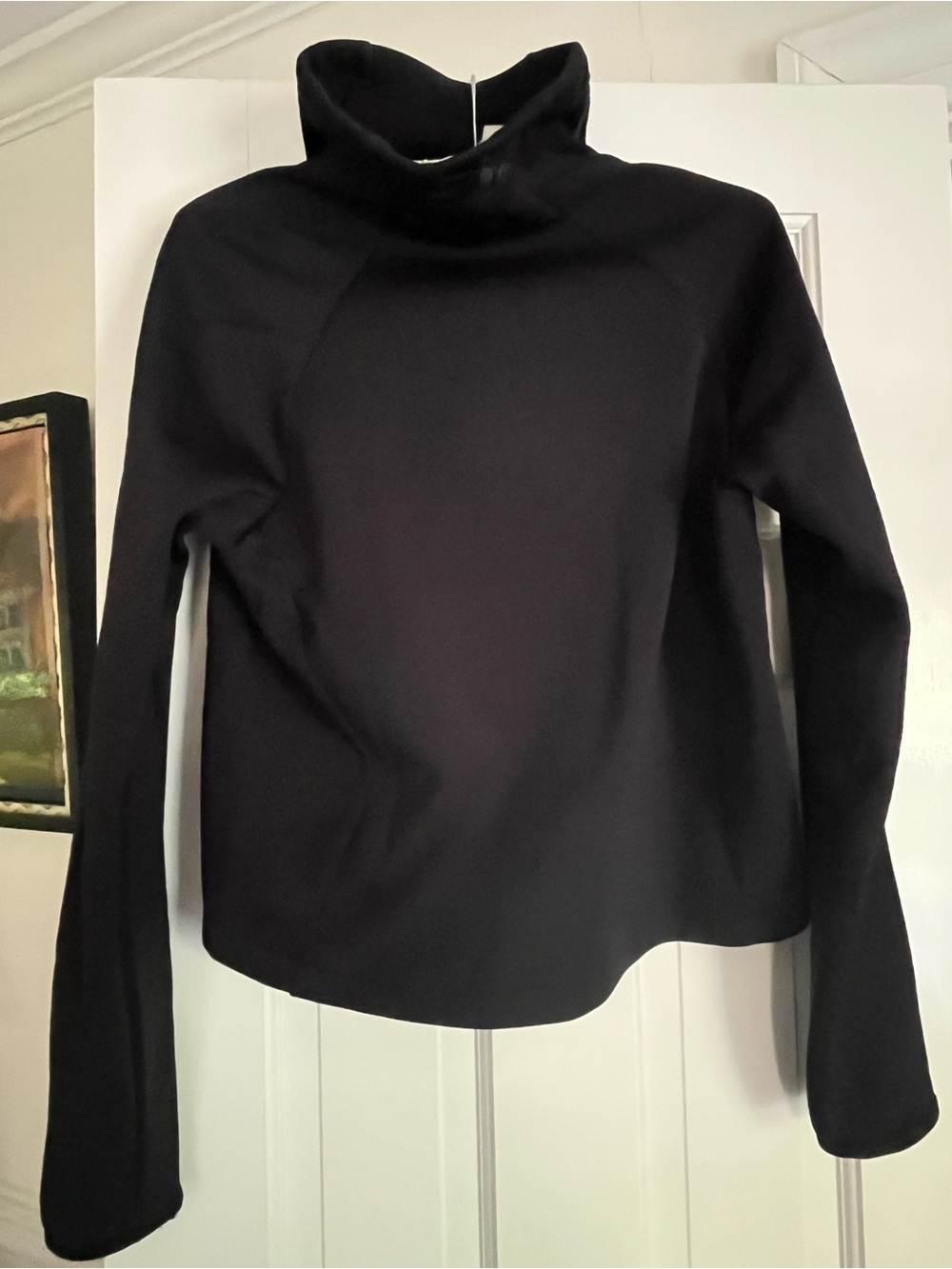 Nike Black Funnel Neck Long-Sleeve Pullover - Women